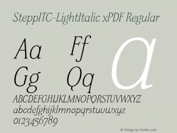 SteppITC-LightItalic xPDF