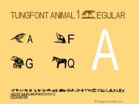 tungfont animal 1