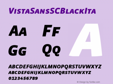 VistaSansSCBlackIta