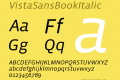 VistaSansBookItalic