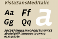 VistaSansMedItalic