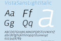 VistaSansLightItalic