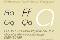 Bahamas Light Italic