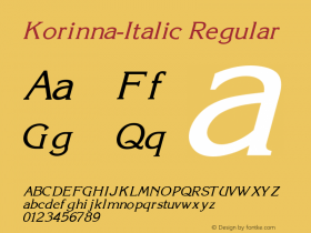 Korinna-Italic