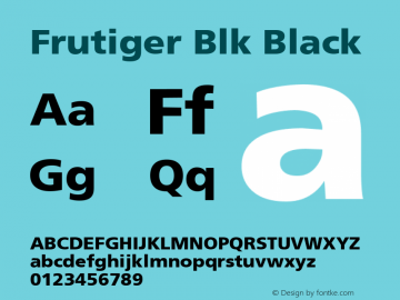 Frutiger Blk