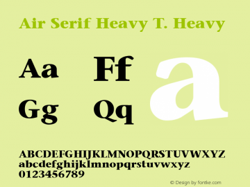 Air Serif Heavy T.