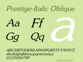 Prestige-Italic