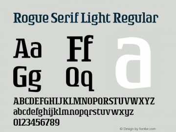 Rogue Serif Light