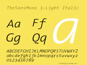 TheSansMono 3-Light