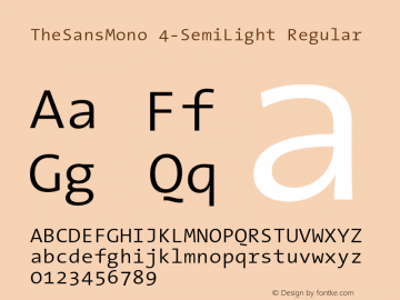 TheSansMono 4-SemiLight