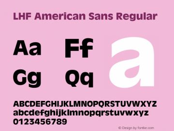 LHF American Sans
