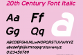 20th Century Font