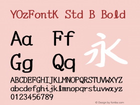 YOzFontK Std B