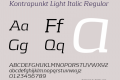 Kontrapunkt Light Italic