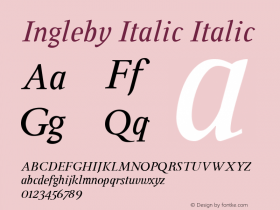 Ingleby Italic