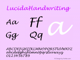 LucidaHandwriting