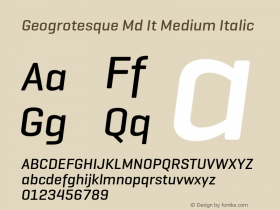 Geogrotesque Md It