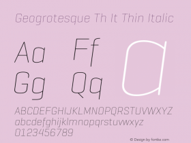 Geogrotesque Th It
