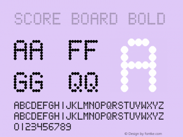 Score Board Font