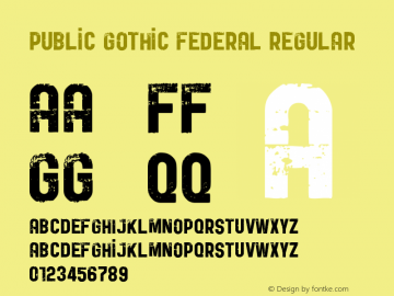 Public Gothic Federal