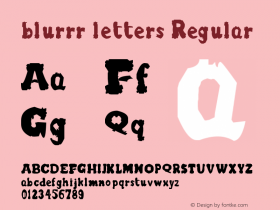 blurrr letters