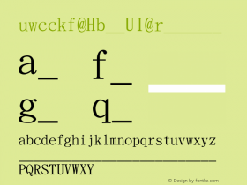 UWCCKF (Big5)