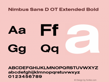 Nimbus Sans D OT Extended