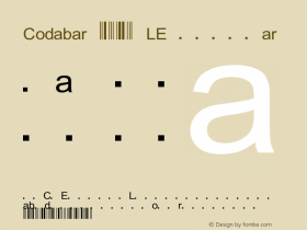 Codabar 123 LE