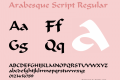 Arabesque Script