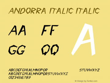 Andorra Italic