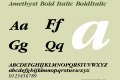 Amethyst Bold Italic