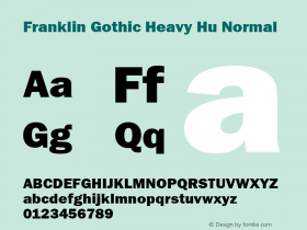 Franklin Gothic Heavy Hu