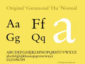 Original Garamond Hu