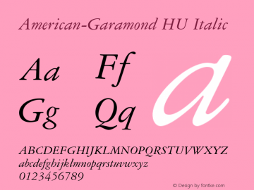 American-Garamond HU