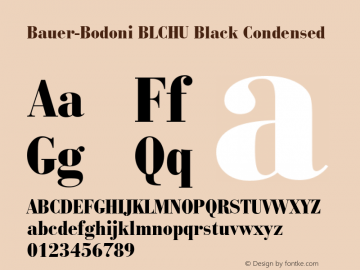 Bauer-Bodoni BLCHU