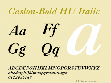 Caslon-Bold HU