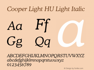 Cooper Light HU