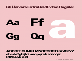 Sh Univers ExtraBoldExten
