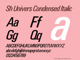 Sh Univers Condensed