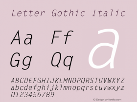 Letter Gothic