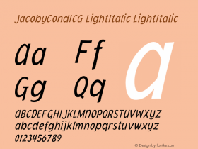 JacobyCondICG LightItalic