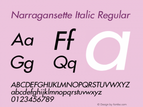 Narragansette Italic