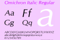 Omichron Italic