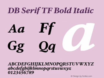 DB Serif TF