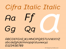 Cifra Italic