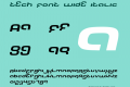 Tech Font Wide