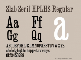 Slab Serif HPLHS
