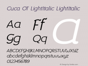 Cuca OT LightItalic