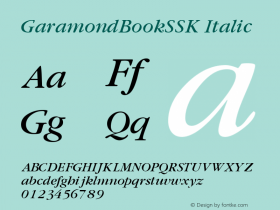 GaramondBookSSK