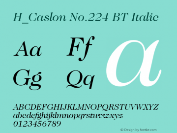 H_Caslon No.224 BT